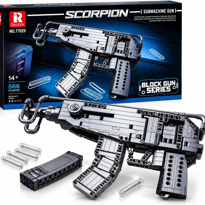 G255963-77029 Конструктор Reobrix UZI, модель із будівельних блоків, 566 деталей