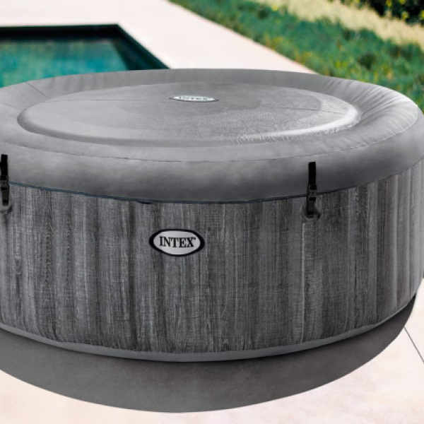 СПА-БАСЕЙН GREYWOOD DELUXE INTEX 28442, 216 х 71 см (6-х місний, 1 741 л/год, тент, підголовники, підстилка, аеромасаж)