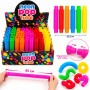 Іграшка антистрес Труба Pop Tube 7078 розтяжна, 13,5–45 см, 6 кольорів