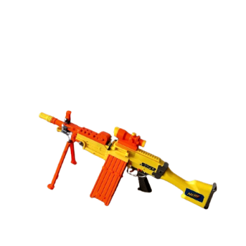 Бластер-кулемет NERF010 Saw NERF Elite на батарейках з м'якими кулями (тільки ЖОВТИЙ)