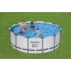 Каркасний басейн Bestway 5618W Steel Pro MAX 396×122 см з картриджним фільтр-насосом, сходами та захисним тентом