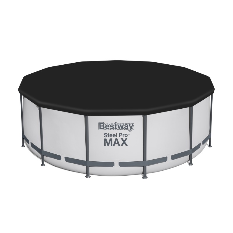 Каркасний басейн Bestway 5618W Steel Pro MAX 396×122 см з картриджним фільтр-насосом, сходами та захисним тентом
