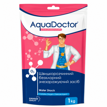 Хімія для басейну Aqua Doctor активний кисень Water Shock O2 1 кг