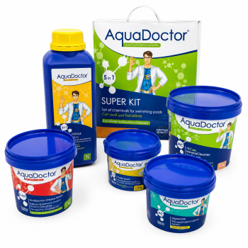 Стартовий набір засобів для догляду за басейном 5в1 AquaDoctor Super Kit