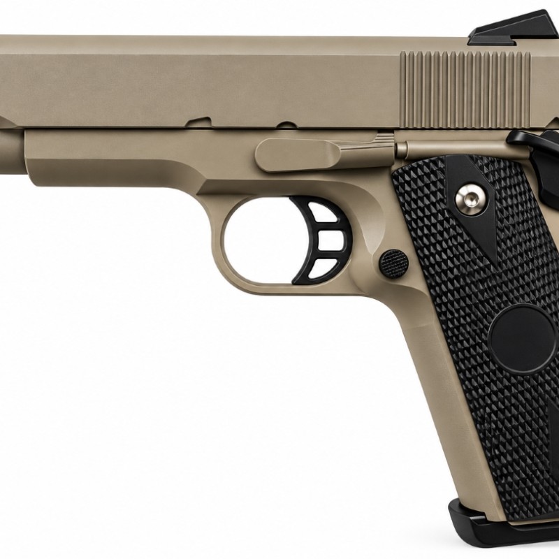 Металевий страйкбольний пістолет VIGOR V9 Tan (COLT M1911, 6 мм BB)