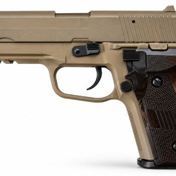 Дитячий металевий страйкбольний пістолет VIGOR V12 Brown Sig Sauer P226 (6 мм BB)
