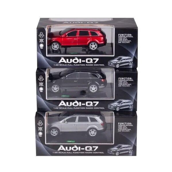 G282390-866-2801 Дитяча машинка на радіокеровані Audi Q7 масштабу 1:28 3 кольори