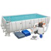 Каркасний басейн Bestway 5612B, 640 х 274 х 132 см (5 678 л/год, тент, сходи, дозатор)