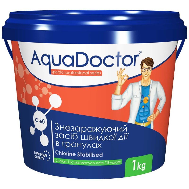 Хлор AquaDoctor C-60 1 кг в гранулах 015540