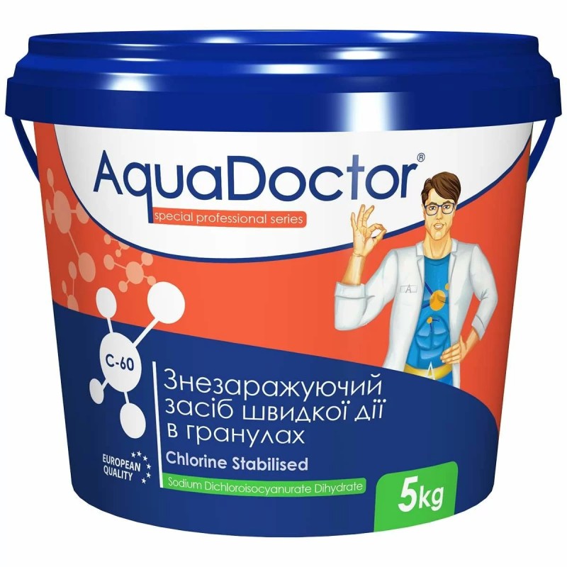 Хлор AquaDoctor C-60 5 кг в гранулах 001550
