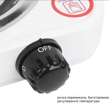 Плита електрична однокомфоркова, спіральна tozk, 1000W, міні плита, настільна TO-1001