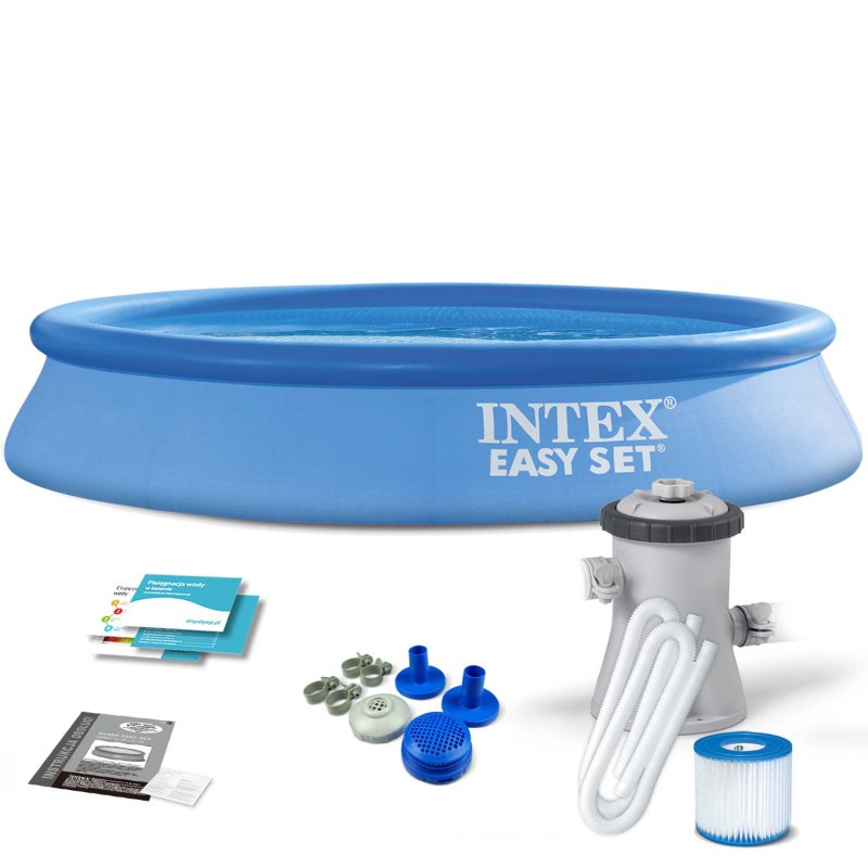 Intex 28118, надувний басейн  Easy Set з фільтром 3.05*61см