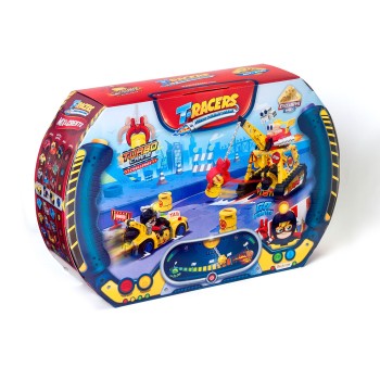 PTRSD014IN11 Ігровий набір T-RACERS - ТУРБОКРАН машинка-конструктор, гонщик