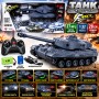 HB-TK07 Танк на радіокеруванні Fancy Stunt HB-TK07, акумуляторний, 27 МГц, 28 см, світлові та звукові ефекти