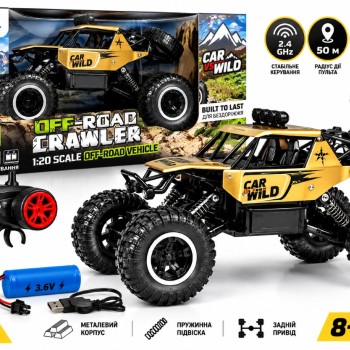 Машинка на радіокеруванні SL-109AG OFF-ROAD CRAWLER CAR VS WILD, металевий корпус, 1:20, золота