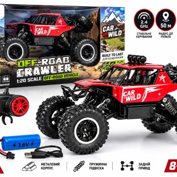 Машинка на радіокеруванні SL-109AR OFF-ROAD CRAWLER CAR VS WILD, металевий корпус, 1:20, червона