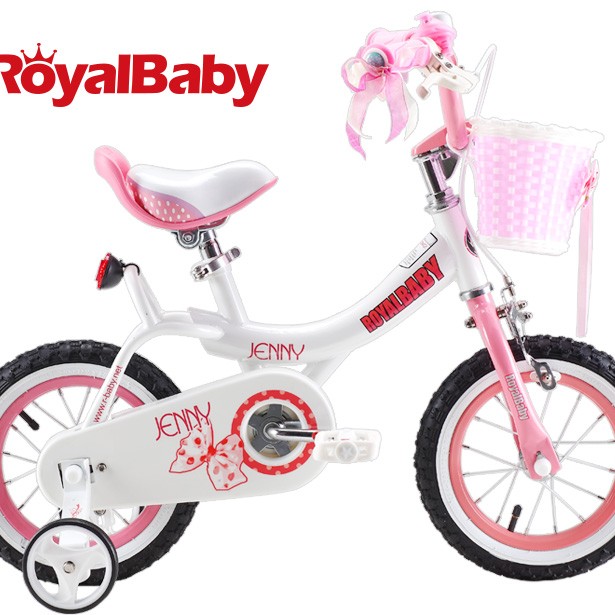 Дитячий велосипед Royal Baby Princess Jenny Girl Steel RB18G-4 Біло-рожевий