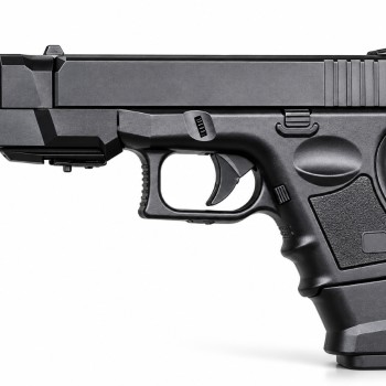 Дитячий пневматичний пістолет CYMA P698 на пластикових кульках BB 6 мм, обтяжений корпус, 16 см