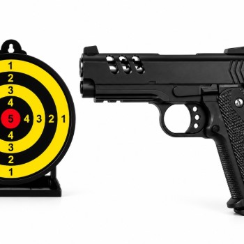 Набір VIGOR C1-6 металевий страйкбольний пістолет HI-CAPA 3.8 з мішенню та кулями BB 6 мм