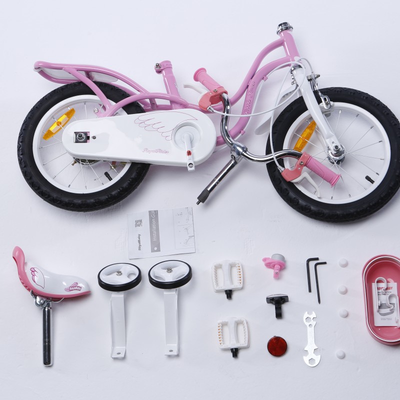Дитячий велосипед Royal Baby Little Swan Steel RB16-18 РОЖЕВИЙ