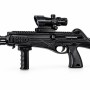 Страйкбольний автомат VIGOR 8910B пластиковий на кульках 6 мм BB, з ліхтариком і прицілом, чорний