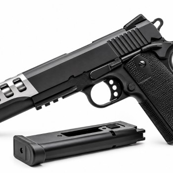 Страйкбольний пістолет VIGOR V305 Silver Grey HI-CAPA 5.1, 6 мм, сріблясто-чорний