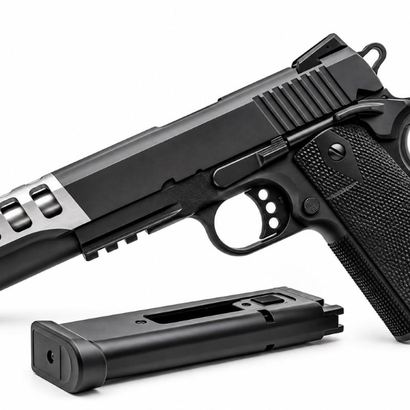 Страйкбольний пістолет VIGOR V305 Silver Grey HI-CAPA 5.1, 6 мм, сріблясто-чорний