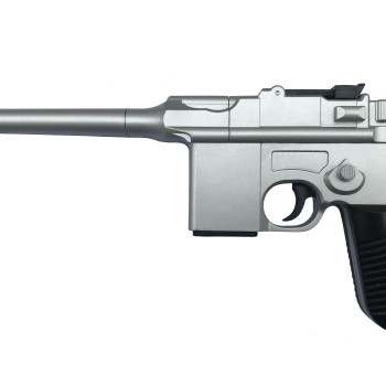 Металевий пістолет VIGOR V10-silver з двома магазинами