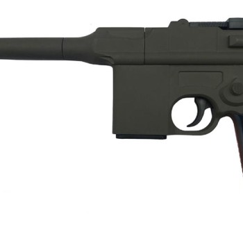 Металевий пістолет VIGOR V10-Brown з двома магазинами