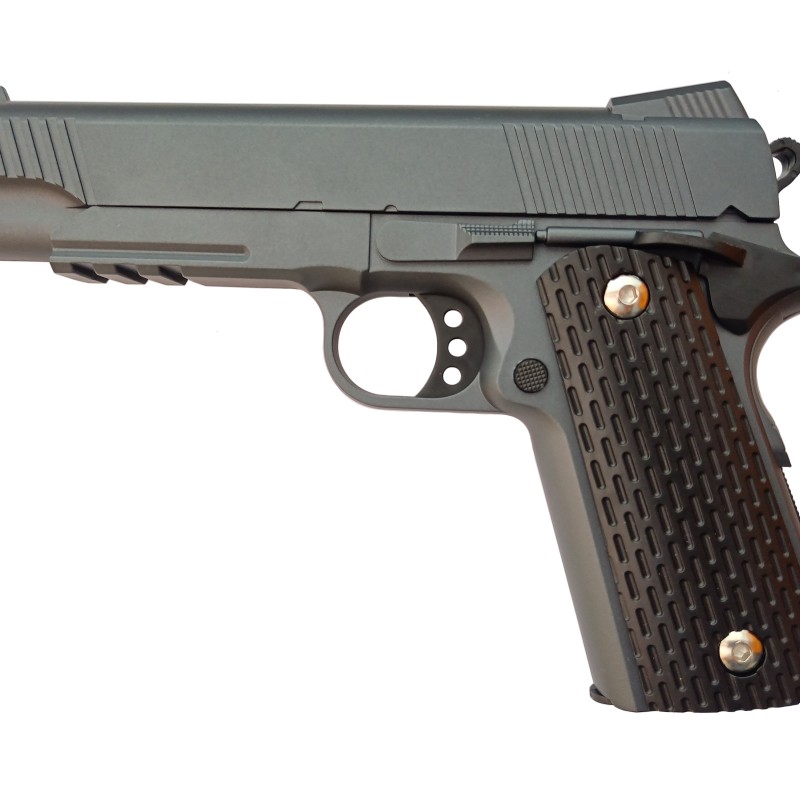 Металевий пістолет VIGOR V13-Silver grey