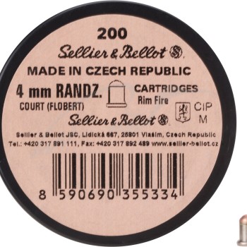 Патрон Флобера Sellier & Bellot RANDZ CURTE 4 мм 200 шт/уп V355332